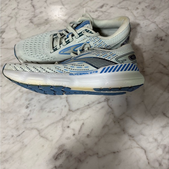 Women’s Brooks Glycerin GTS 20 Blue Glass/Marina/Legion Blue Running Shoe Size 9 - Picture 5 of 10